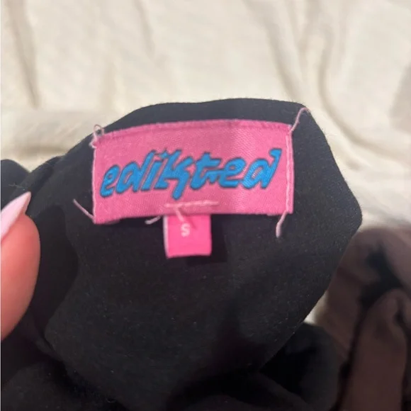 Edikted Black One-Shoulder Top - Picture 4 of 4